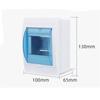 Circuit Breaker 2-3/3-4/4-6/5-8/9-12 Ways Electric Transparent Cover Plastic Boxes Project Case Distribution Protection Box