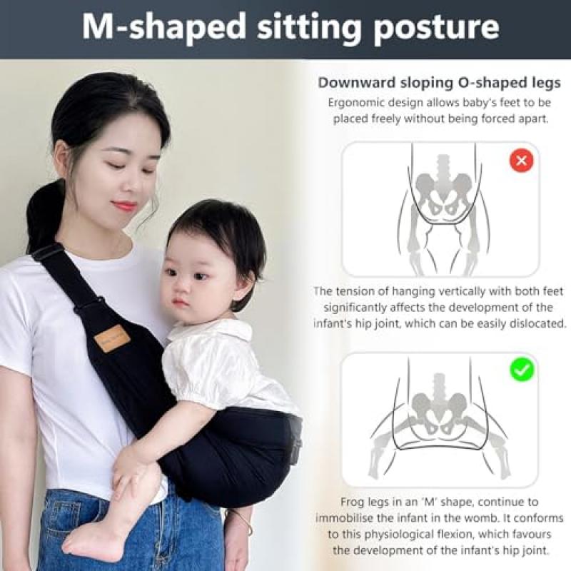 Рюкзак-переноска для новорожденных и малышей, эргономичная регулируемая переноска для младенцев 3-36 месяцев, слинг с поясным сиденьем, дышащий и поддерживающий, до 20 кг