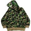 Bape Толстовка с капюшоном Abc Camo Rayon Свободный крой Акула Полная молния Мужская 1L30-115-305
