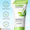 Очищающее средство для лица 150 г SADOER Green Tea Cleansing Peach Moisturizing Cleanser