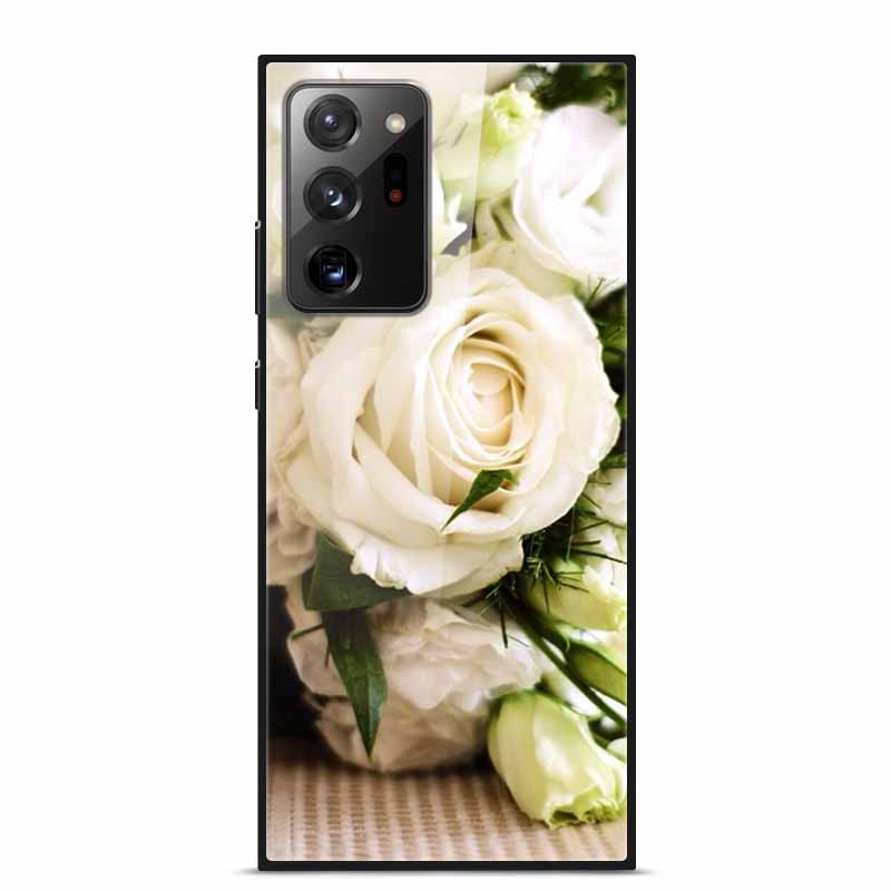 Стеклянная задняя крышка для чехла Samsung Note 20 Ultra Чехол из закаленного стекла для чехла Samsung Galaxy S21 Ultra S 21 Note20 Ultra Funda