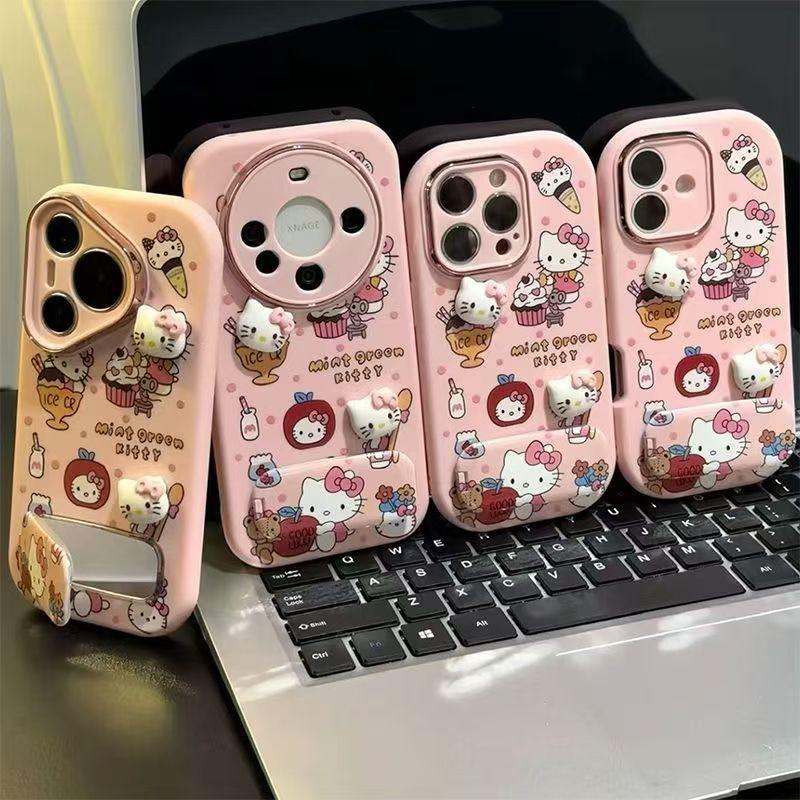 Милый брелок-зажим Кэти подходит для чехла мобильного телефона Apple 17PROMAX, чехла мобильного телефона Huawei Honor.