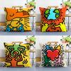 Pop Art Figures Graffiti Colorful Pillow Case Plush Fabric Soft Pillowcase Double Sided Print Cushion Cover Household Gifts