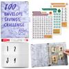 A5 Envelope Challenge Binder PU Savings Book New 100 Envelopes Money Saving Challenge Lovers