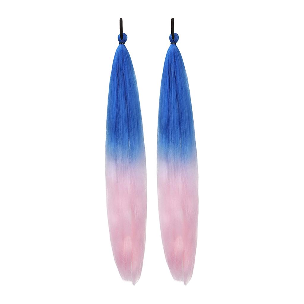 2 шт. Разноцветная эластичная веревка Резинка Боксерская коса Парик Хвост Наращивание волос