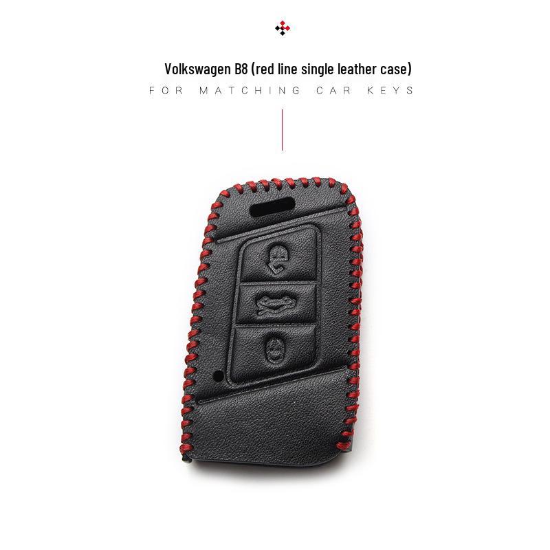 Чехол для ключа Volkswagen для New Magotan, Golf, B8, Passat, Tiguan, Lavida, Bora - Натуральная кожа