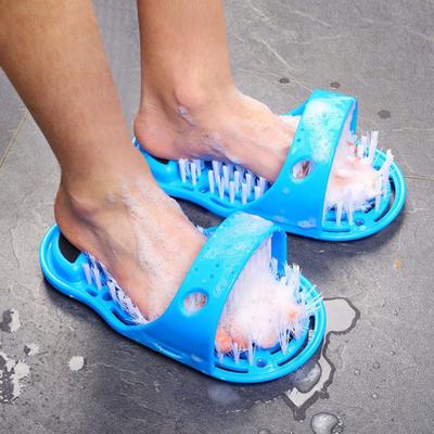 1 пара щеток для ног со встроенной функцией массажа, обильная пена, нежное прикосновение, средство для чистки ног, расслабляющее принятие душа