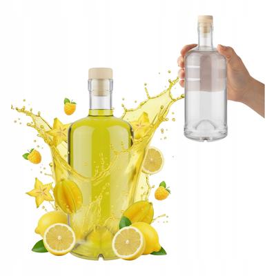 TADEK BOTTLE 500ml GLASS BOTTLES FOR GIFT LIQUEURS MOONLIGHT LIQUEUR 0.5l