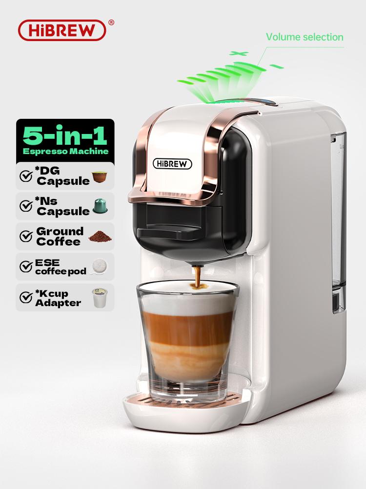 HiBREW H2B 5-in-1 Multi-Capsule Coffee Machine – supports hot and cold coffee brewing and features 19-bar high-pressure extraction.