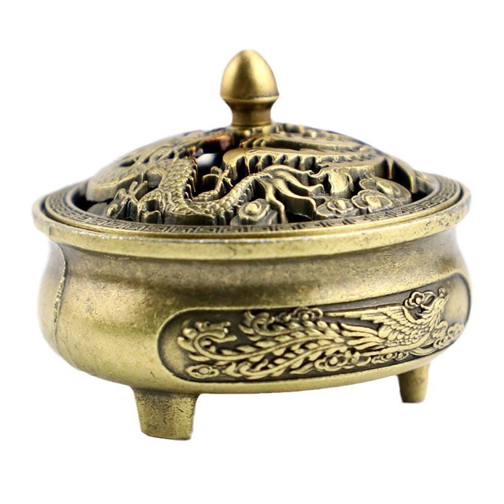 1Pcs Buddhist Utensils Incense Burner Lotus Incense Censer Alloy Sandalwood House Furnishings Home Office Decoration