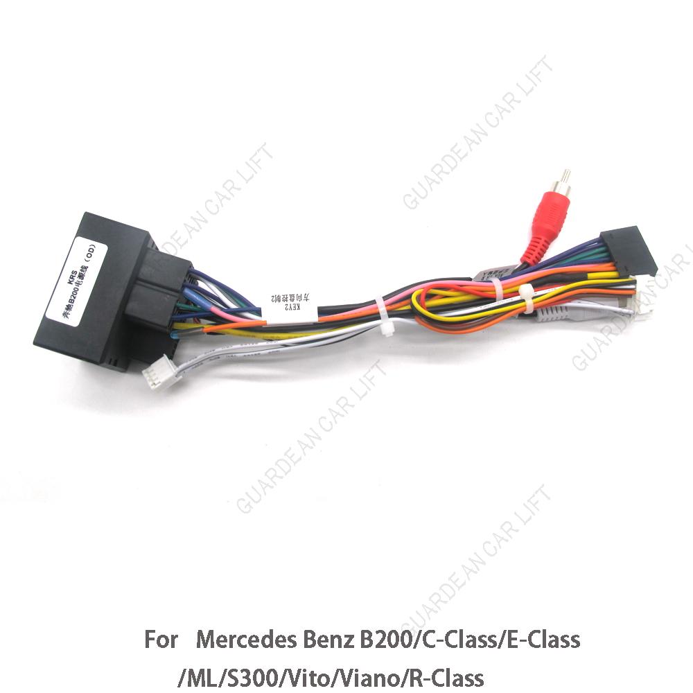 Автомобильный Android 16-контактный кабель питания с Canbus для Mercedes Benz B200/C-Class/E-Class/ML/S300/Vito/Viano/R-Class