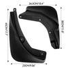 4 шт. для Mercedes Benz EQC 400 ~ 2022 Брызговики Брызговики Всплеск крыла Крышка автомобильных аксессуаров Защита спереди