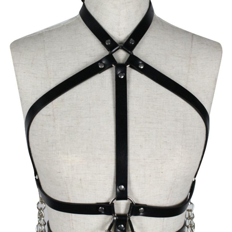 China Bondage Products Export New Sexy Suspenders Underwear Chain Tassel to Wear Outside the Street