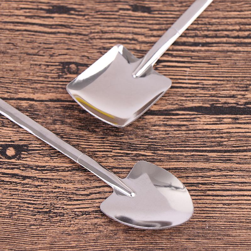 4 шт./набор Ретро лопатка из нержавеющей стали Ложка для мороженого и кофе Креативная чайная ложка