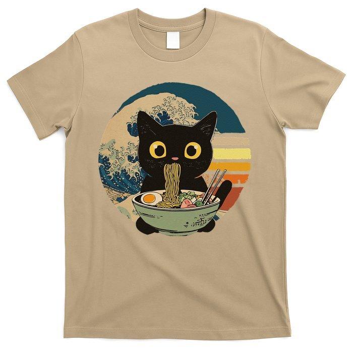 Cat Ramen Noodles Cat Japanese Kawaii Cat Japan Anime Cat T-Shirt Unisex