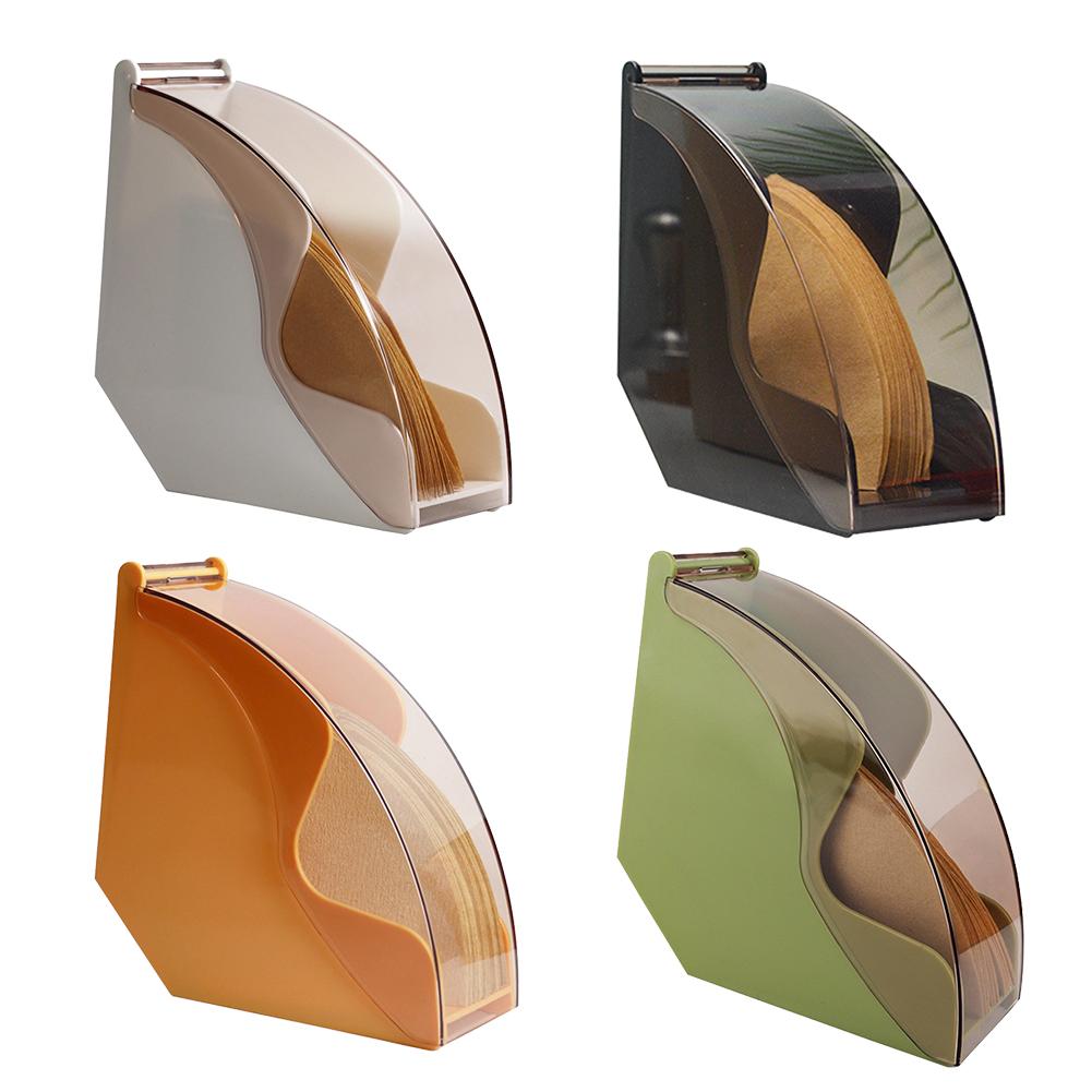 1 шт. держатель для кофейной фильтровальной бумаги, коробка для ручного кофейного фильтра, держатель для хранения бумажных фильтров, акриловая крышка, аксессуары для приготовления кофе