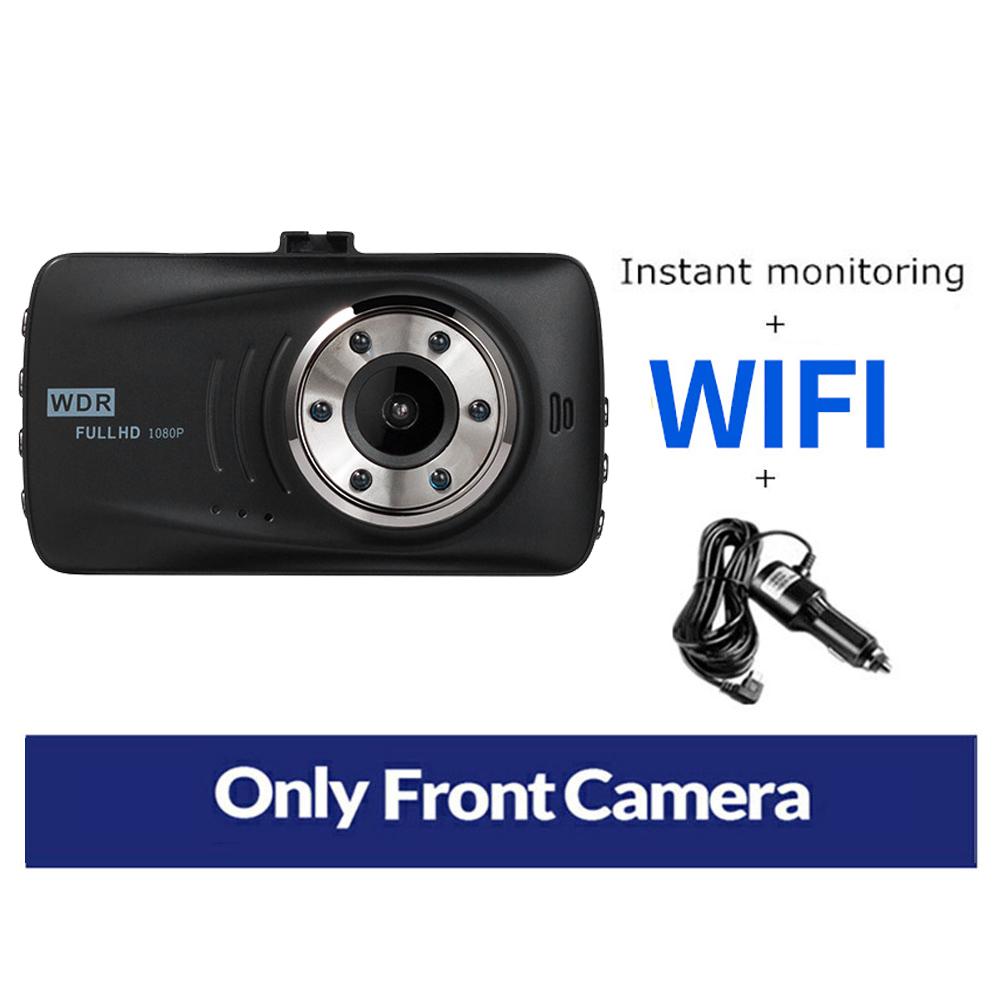 Автомобильный видеорегистратор 1080P Full HD Видеорегистратор Камера заднего вида Двойной объектив GPS WiFi Видеорегистратор Ночное видение Парковочный монитор Черный ящик