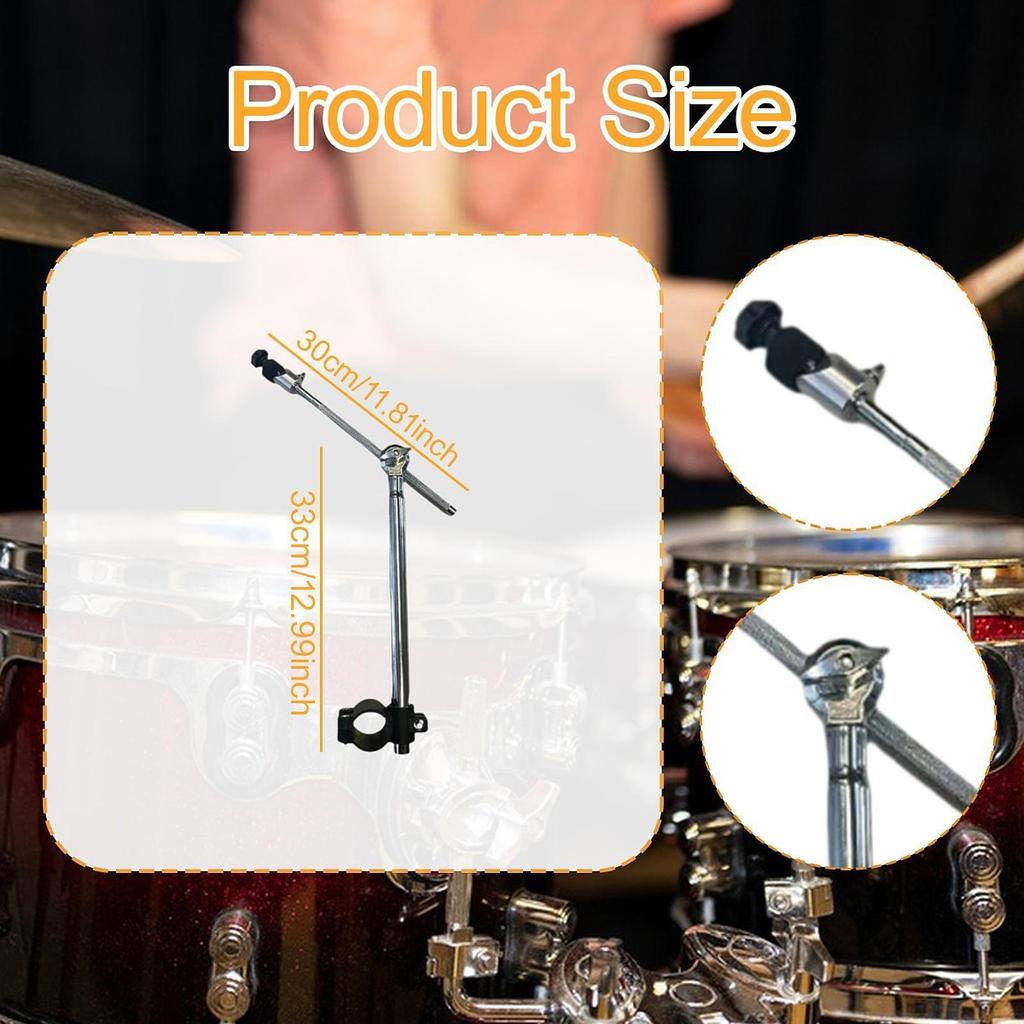 Крепление для стойки стрелы тарелок Регулируемая высота и угол Прочный кронштейн для держателя стержня Тяжелый