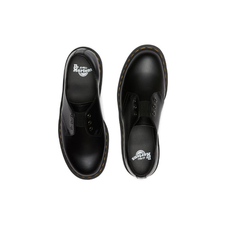 Dr. Martens 1461 Elastic Smooth Vintage Mid-Heel Shoes Unisex Shoes Black 26733001