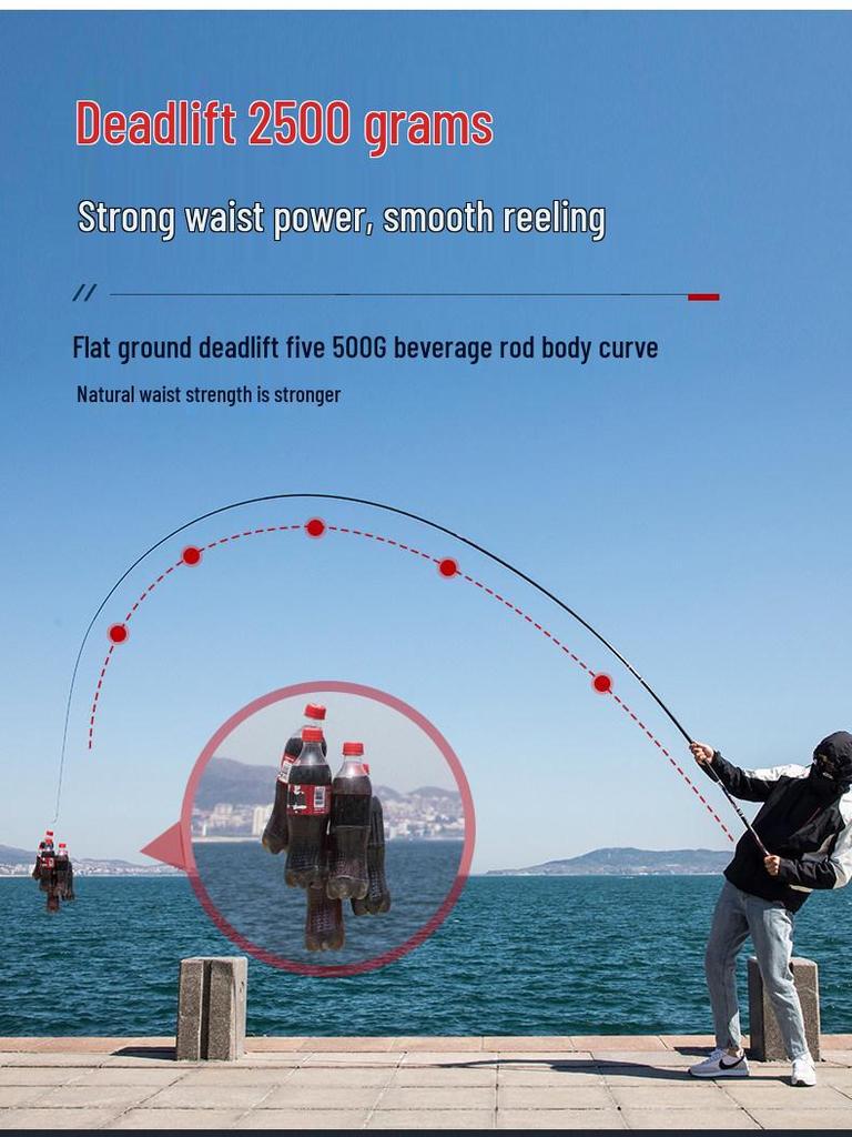 Ultra-light Multi-purpose Stream Fishing Rod (7.2/8/9/10m) - Ultra-hard & Portable.