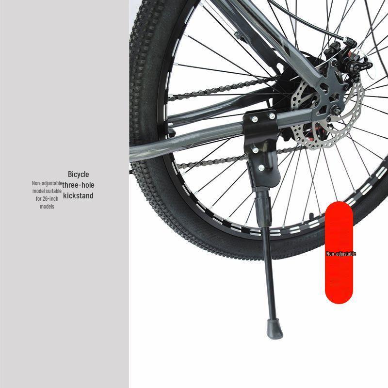 26 Inch Mountain Bike Side Kickstand - Rear Bicycle Stand & Parking Rack Accessory