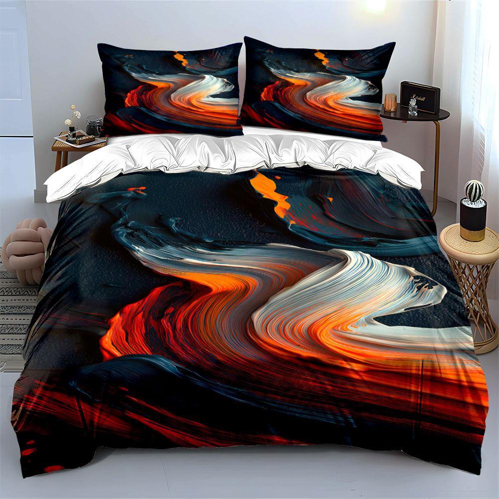 Abstract swirls of color. Bedding sets Duvet cover sets Duvet covers Pillowcases(1 * Duvet Cover 2 * Pillowcases, without duvet insert)
