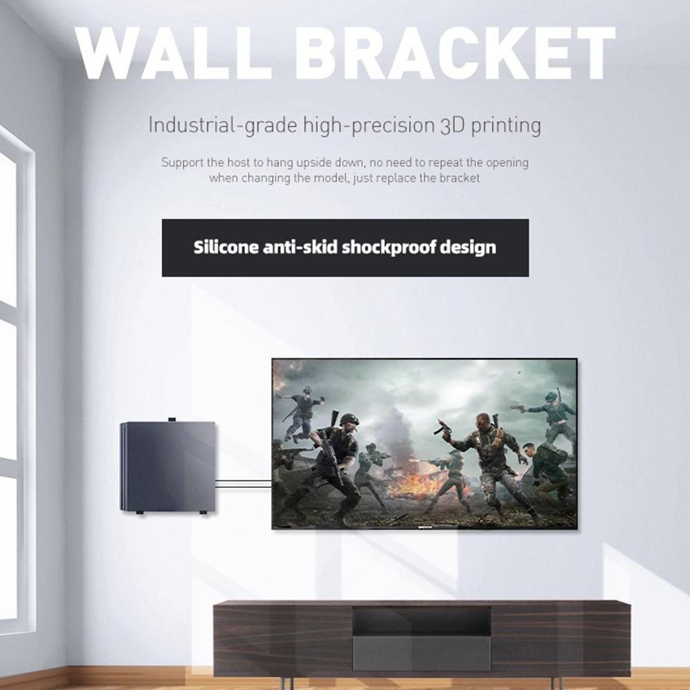 DATA FROG 1 Set for Sony PS4 Slim/Playstation 4/4 Pro Game Console Storage Stand Wall Mounted Rack