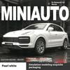 Масштаб 1/32 Сплавная машина Porsche Cayenne Turbo Литая модель Звук Свет Миниатюрная модель автомобиля Декоративные модные украшения для подарка другу
