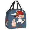 Neco Arc Cat Insulated Lunch Bags for Women Cartoon Comic Game Resuable Cooler Thermal Bento Box Work School Travel