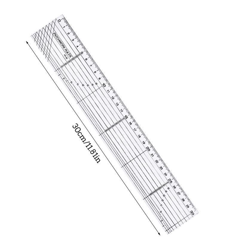 Quilting Template Acrylic Quilting Ruler for Cutting Fabric Paper DIY Hand Stitching Cutting Cushion Ruler Sewing and Crafts