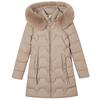 Fashion Winter Coat Female Long Parkas Hooded Faux Fur Collar Loose Thick Women's Jackets