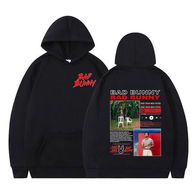 Худи Rapper Bad Bunny DTMF DeBi TiRAR MaS FOToS с длинным рукавом Модный Повседневный Пуловер Осень и Зима Харадзюку Толстовка Топ