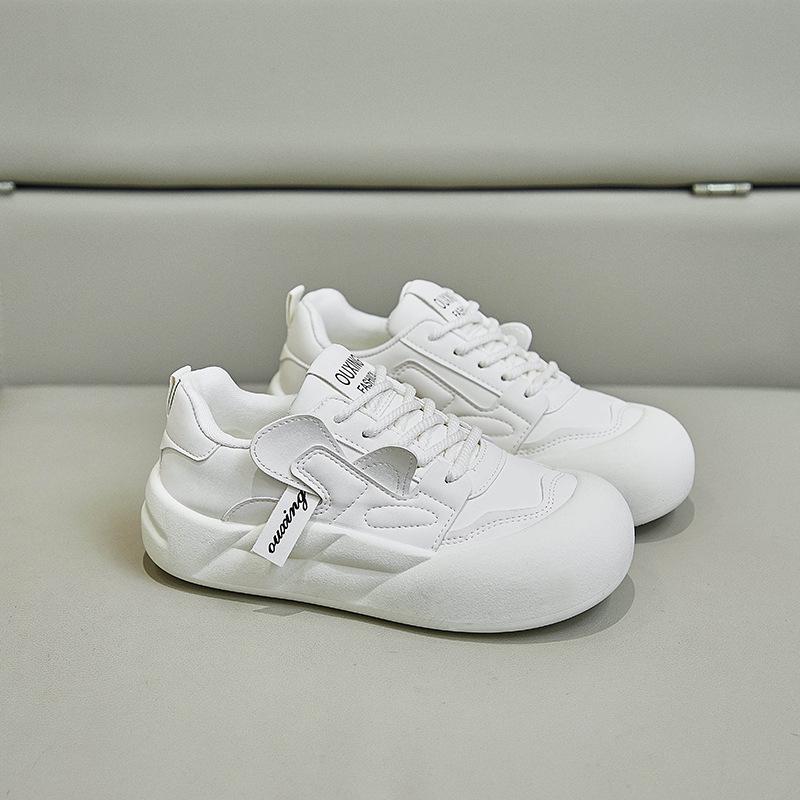Women's Fashion Chunky Sneakers Platform Lace Up PU Leather Casual Slip On Sport Running Shoes Comfortable Walking Sneakers Tennis Shoes for Women