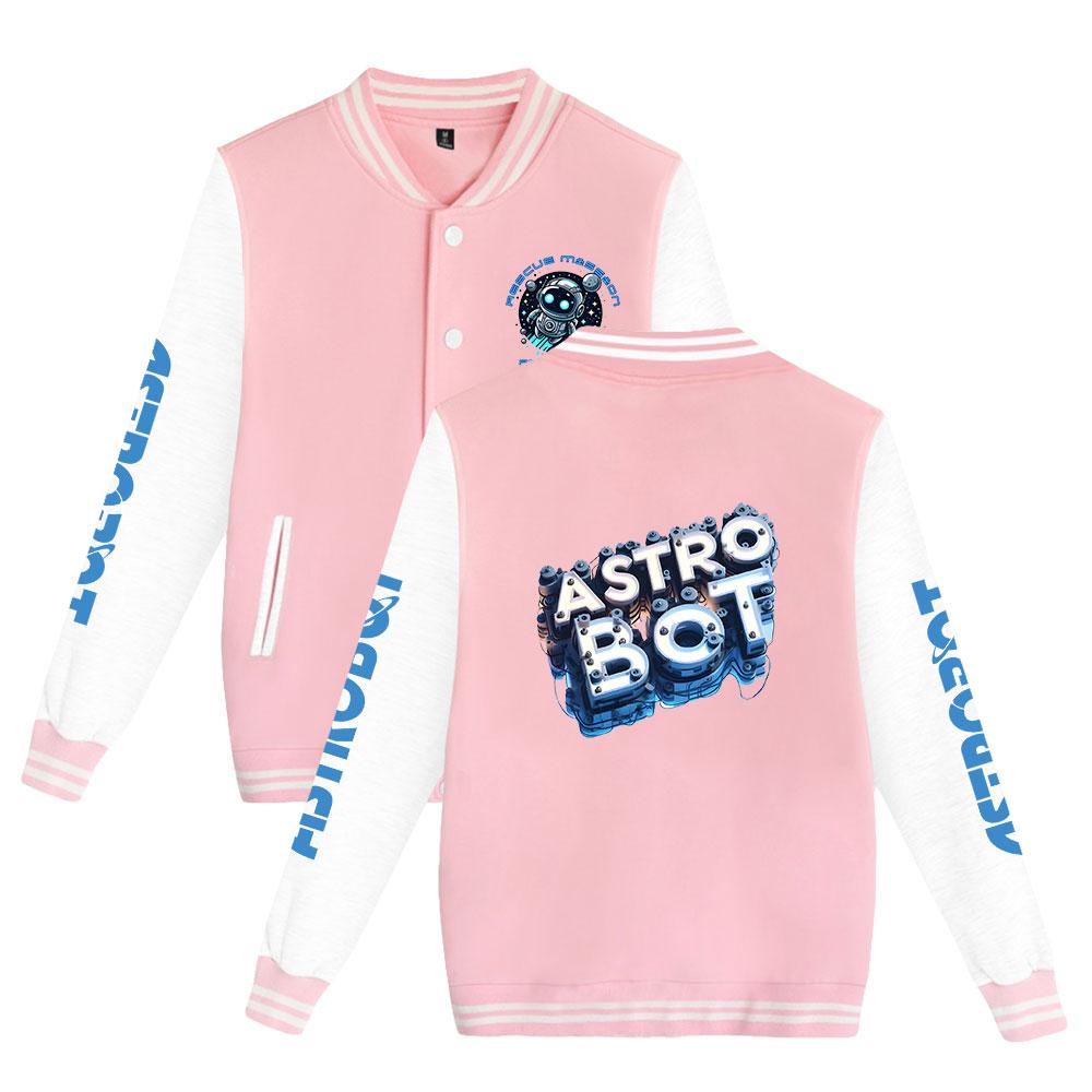 Унисекс-мода для поклонников Astro Bot Печатная бейсбольная толстовка для женщин и мужчин Куртки для активного отдыха