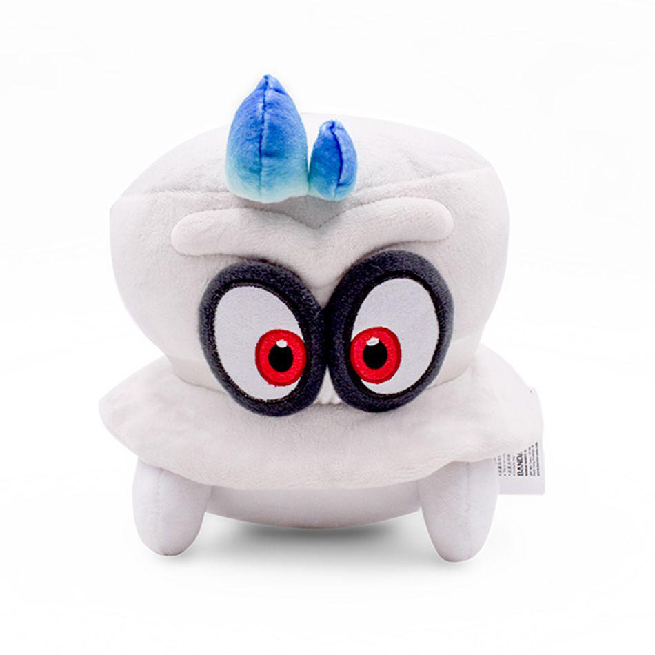 Adorable Little Buddy Super Mario Odyssey White Cappy Normal Form 8" Plush Doll For Collectors