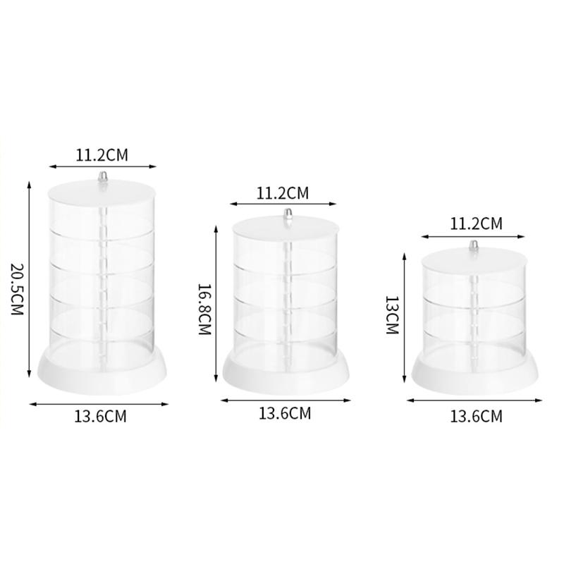 Коробка для хранения детских аксессуаров для волос, многослойная вращающаяся заколка для волос, резинка для волос для девочек, шкатулка для украшений