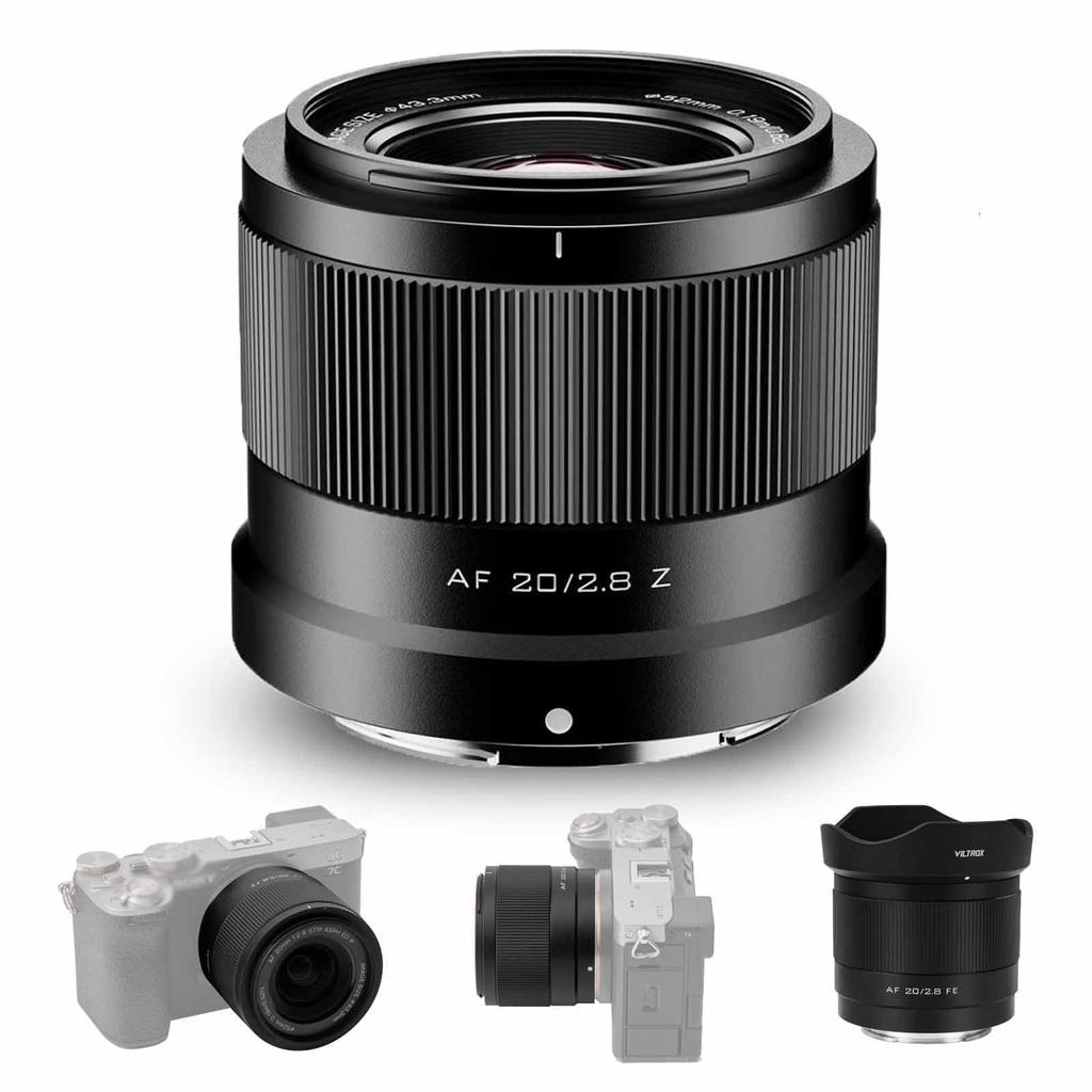 Viltrox 20mm Z Camera Autofocus Lens for Nikon Mirrorless Z9 F2.8 Lens, Full-Frame Compatible, Wide-Angle Z-Mount Cameras, Z5, Z6, Z7, Z6II, Z7II,