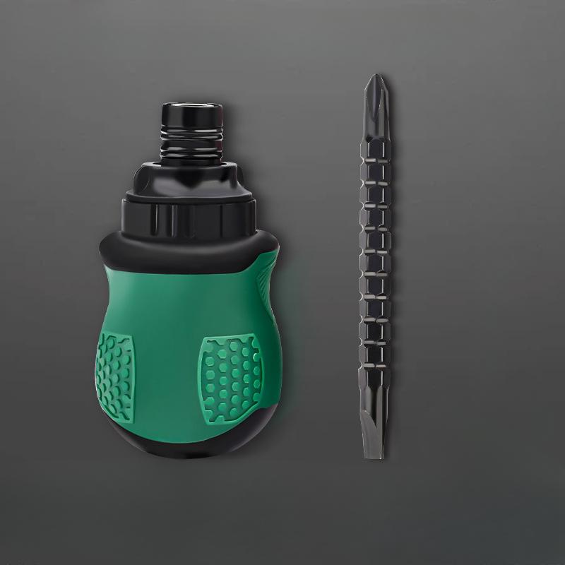 1set Multifunctional Double-head Dual-purpose Screw Batch Inner Cross Special-shaped Screwdriver Set with Telescopic Adjustable Ratchet Screwdriver