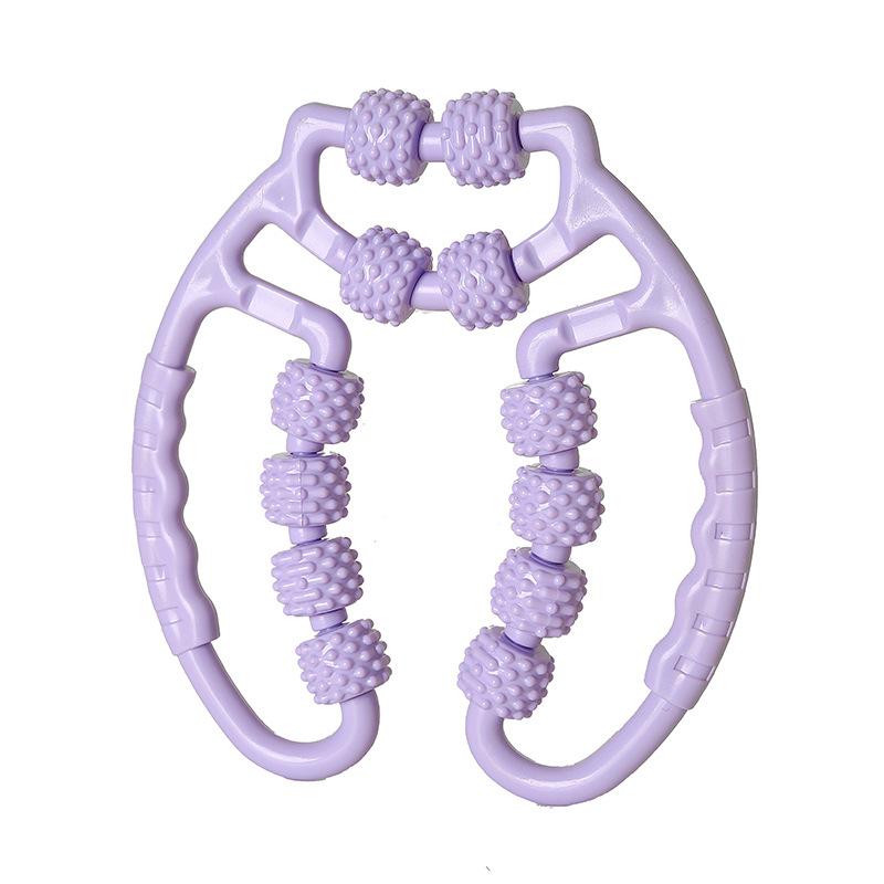 12-колесный кольцевой зажим, тренажер для ног, мышц ног, фитнеса, талии, устройство для красоты ног, массажный ролик для йоги, ролик для расслабления мышц