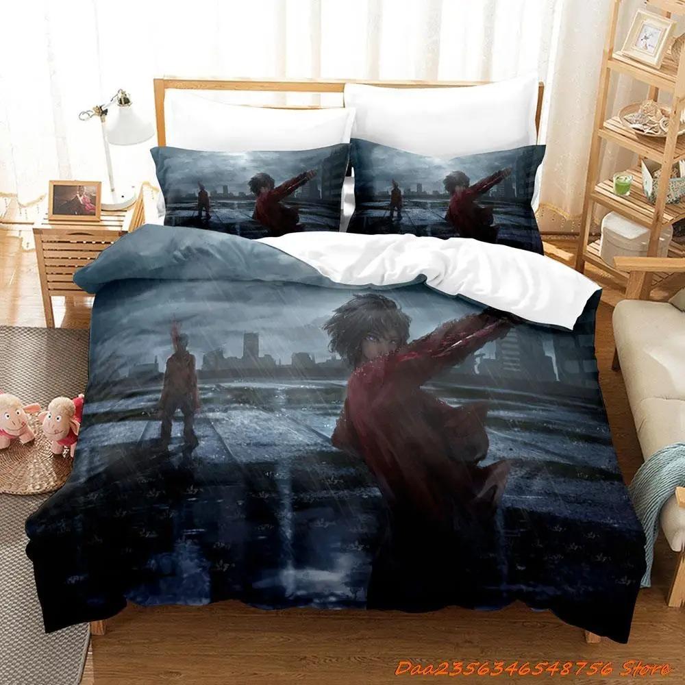 Kara No Kyoukai Bedding Set Cartoon Anime Three-piece Set Adult Kid Bedroom Duvetcover Sets 3D Kawaii Letto Matrimoniale