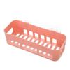 Wall Basket Shelf Adhesive Space Saving Plastic Wall Mount Shower Rack for Bathroom Cosmetics Toilet