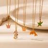 Ocean Series Starfish & Seahorse Necklace - Women's Light Luxury Dolphin Clavicle Chain DIY Jewelry.