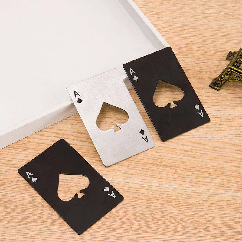 Металлический открыватель для бутылок Пиковый туз - Портативный барный и бытовой инструмент