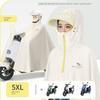 Electric Scooter Raincoat for Women, Single-Person, Full-Body, Storm-Proof, Extra-Long, Extra-Large, Extra-Thick, Specifically for Electric Bikes