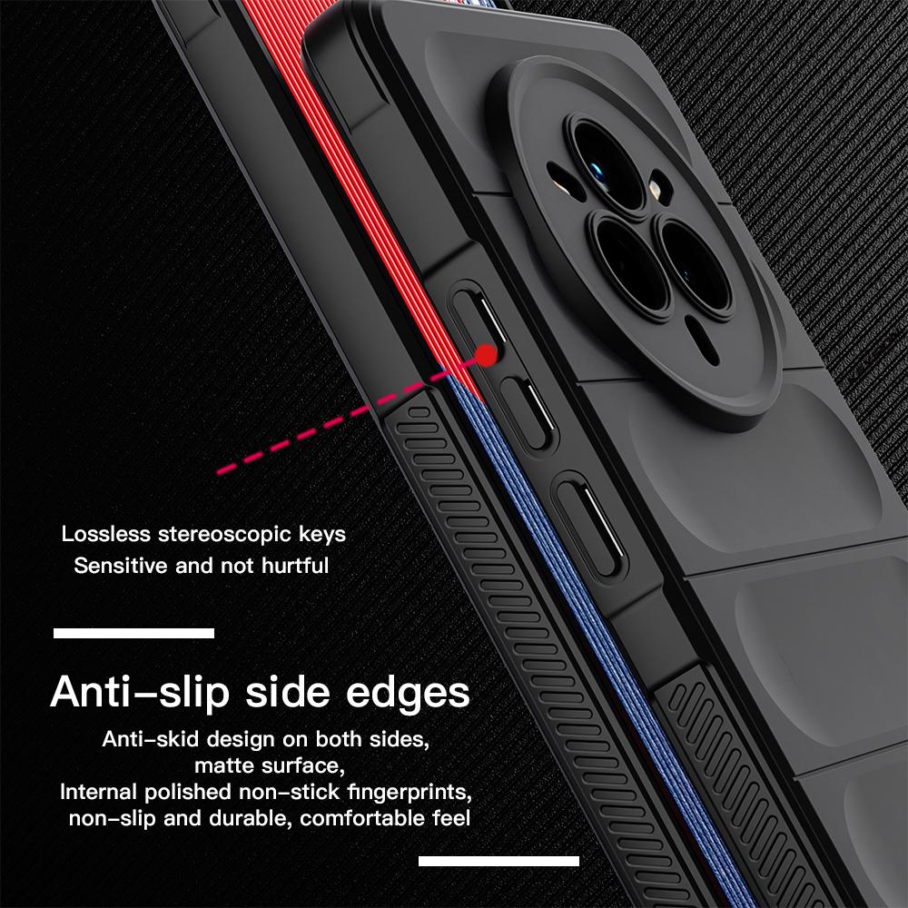 KEYSION Противоударный матовый чехол для телефона Realme 14 Pro 5G, противоскользящий мягкий силиконовый чехол для задней панели телефона OPPO Realme 14 Pro+5G