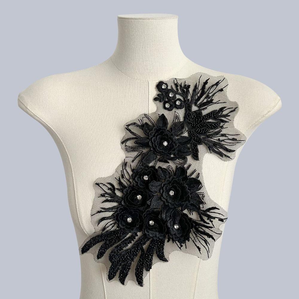 DIY Embroidered Clothes Appliques Brooch Accessories Flower Cloth Sticker Clothing Patch Sewing