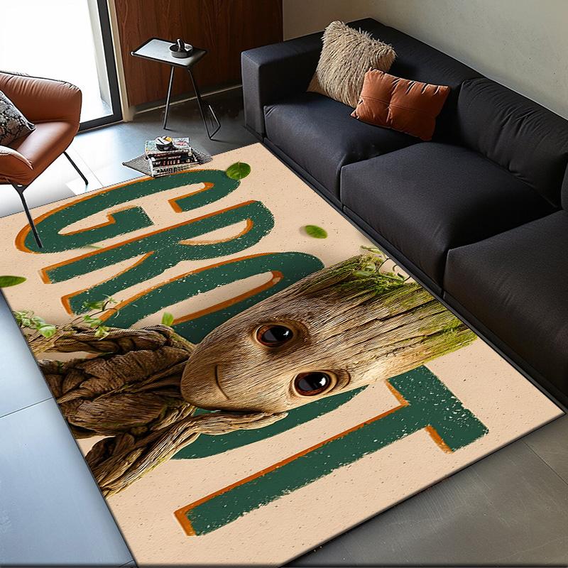 Groot Area Rug Suitable for Indoor And Outdoor,Carpets for Playroom, Homes, Offices, Living Rooms,Home Decor,Christmas Fan Gift