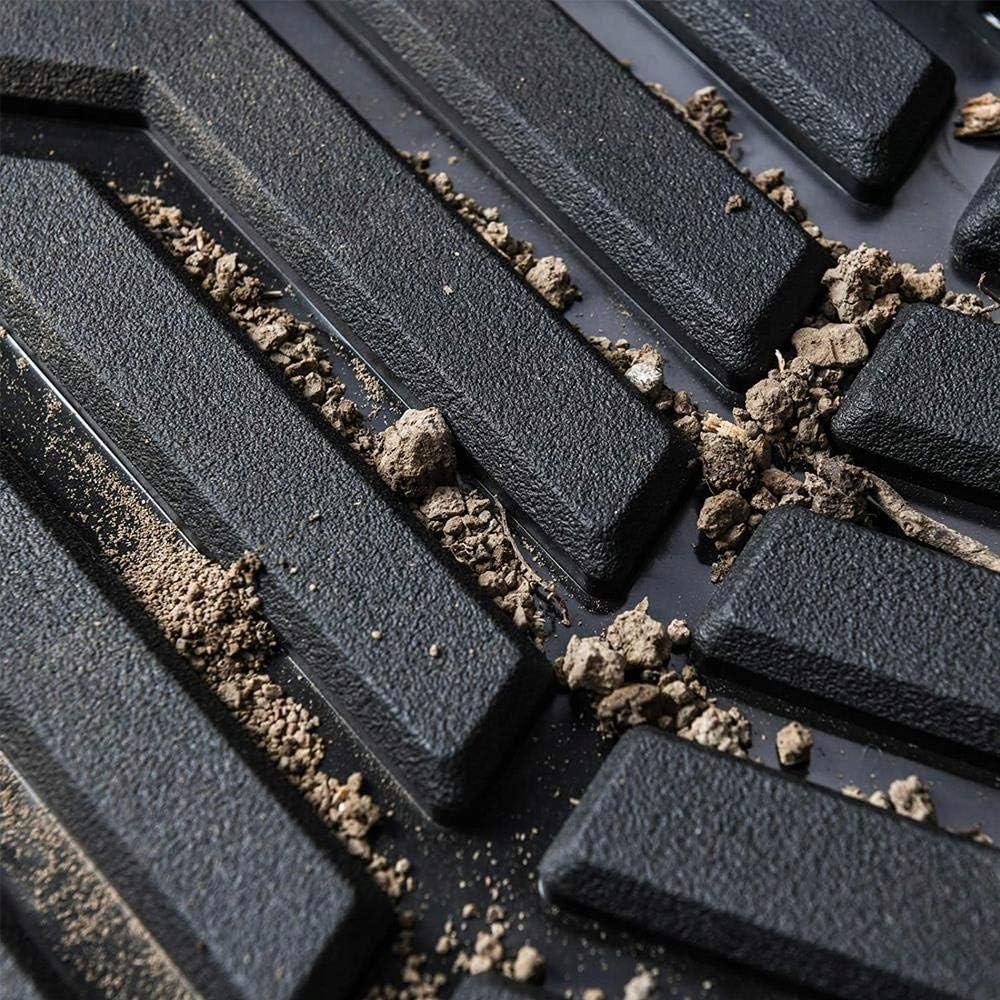 MICHELIN Rubber Floor Mats Set of 4 Black All Season All Weather
