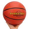 Indoor Outdoor Basketballs Rubber Basketball Size 7 Sweat Resistant Grip Youth Competition Training Basketball Brown