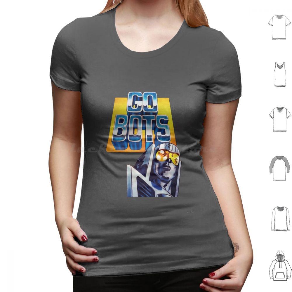 Go Bots View Футболка Хлопок Мужская Женская Печать Своими Руками Go Bots View Gobots Роботы Анимация Мультфильм Игрушки Машины Война Автомобили Оружие